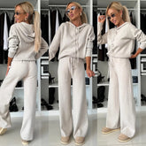 Women’s Hoodie & Wide-Leg Lounge Set